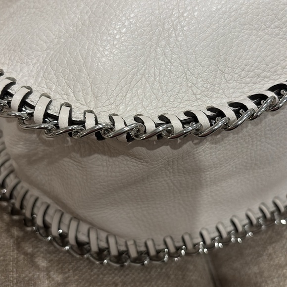FINAL PRICE~Michael Kors Winter White Pebbled Leather Shoulder Bag~EUC - Picture 4 of 16